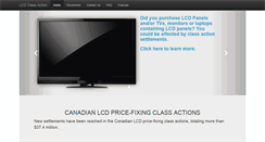 Desktop Screenshot of lcdclassactioncanada.com
