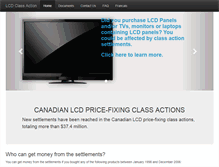 Tablet Screenshot of lcdclassactioncanada.com
